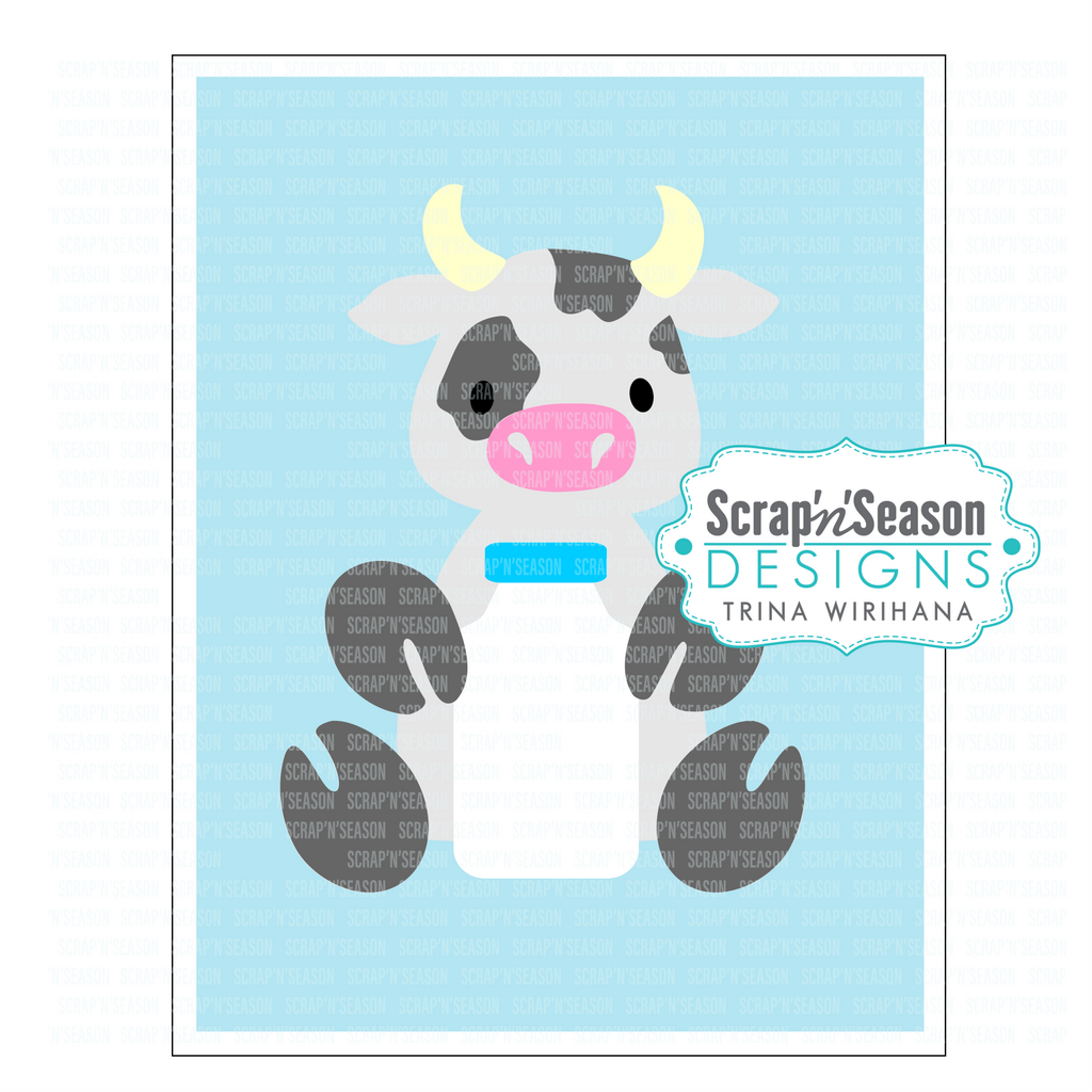 090. Swing Card - Cow