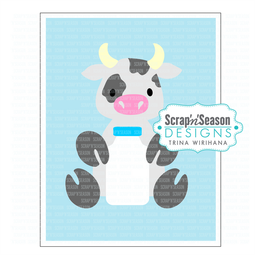 090. Swing Card - Cow