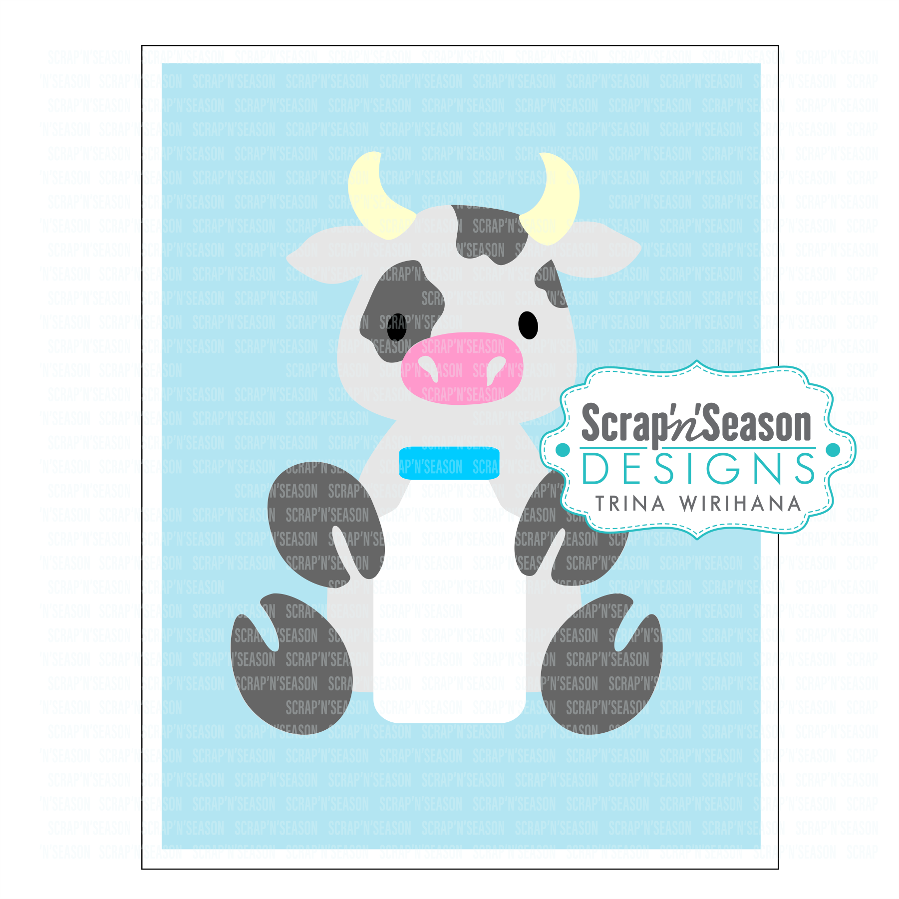 DL - 090. Swing Card - Cow
