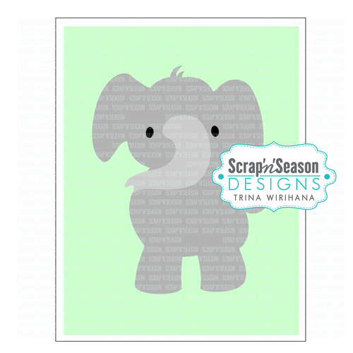 091. Swing Card - Elephant