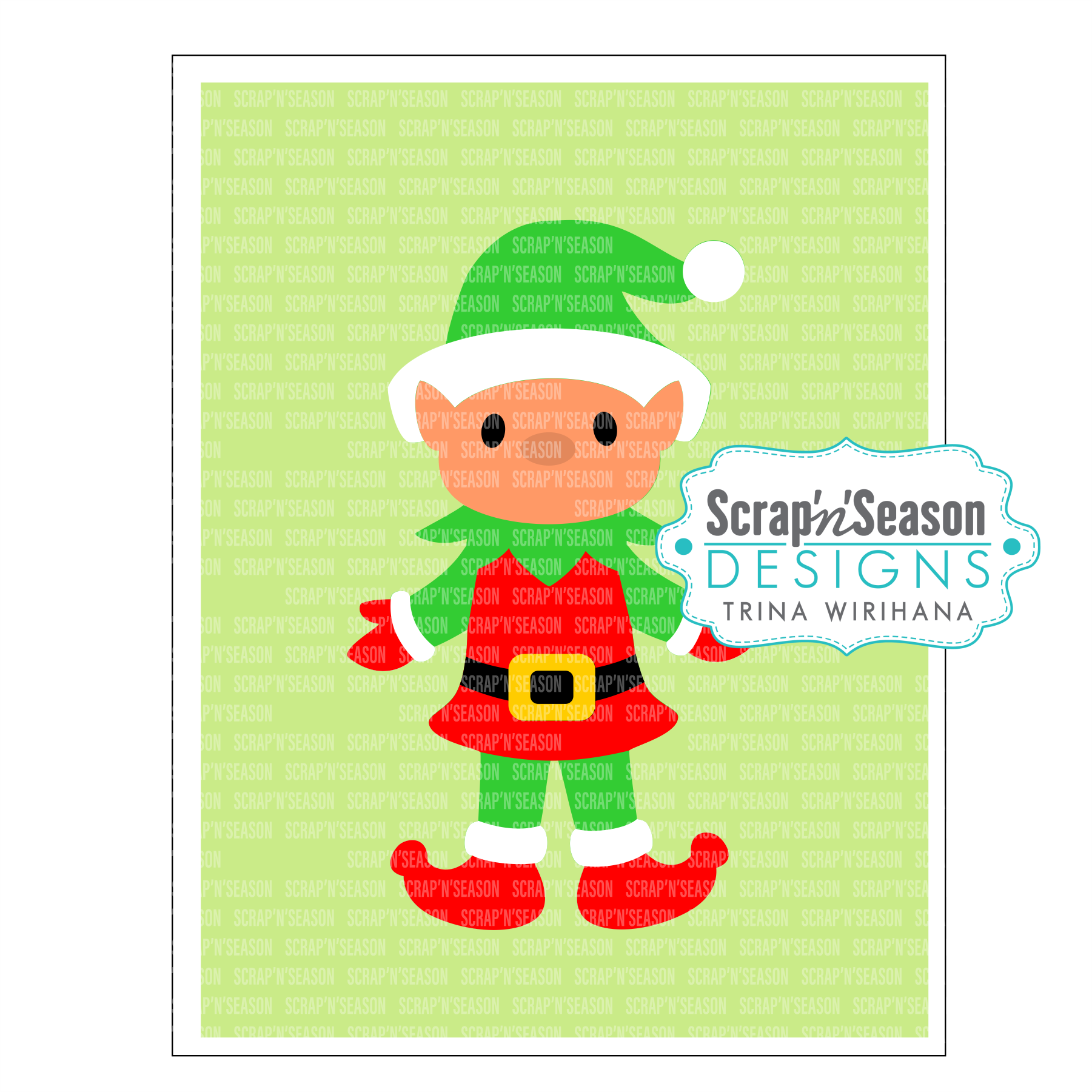 DL - 092. Swing Card - Elf