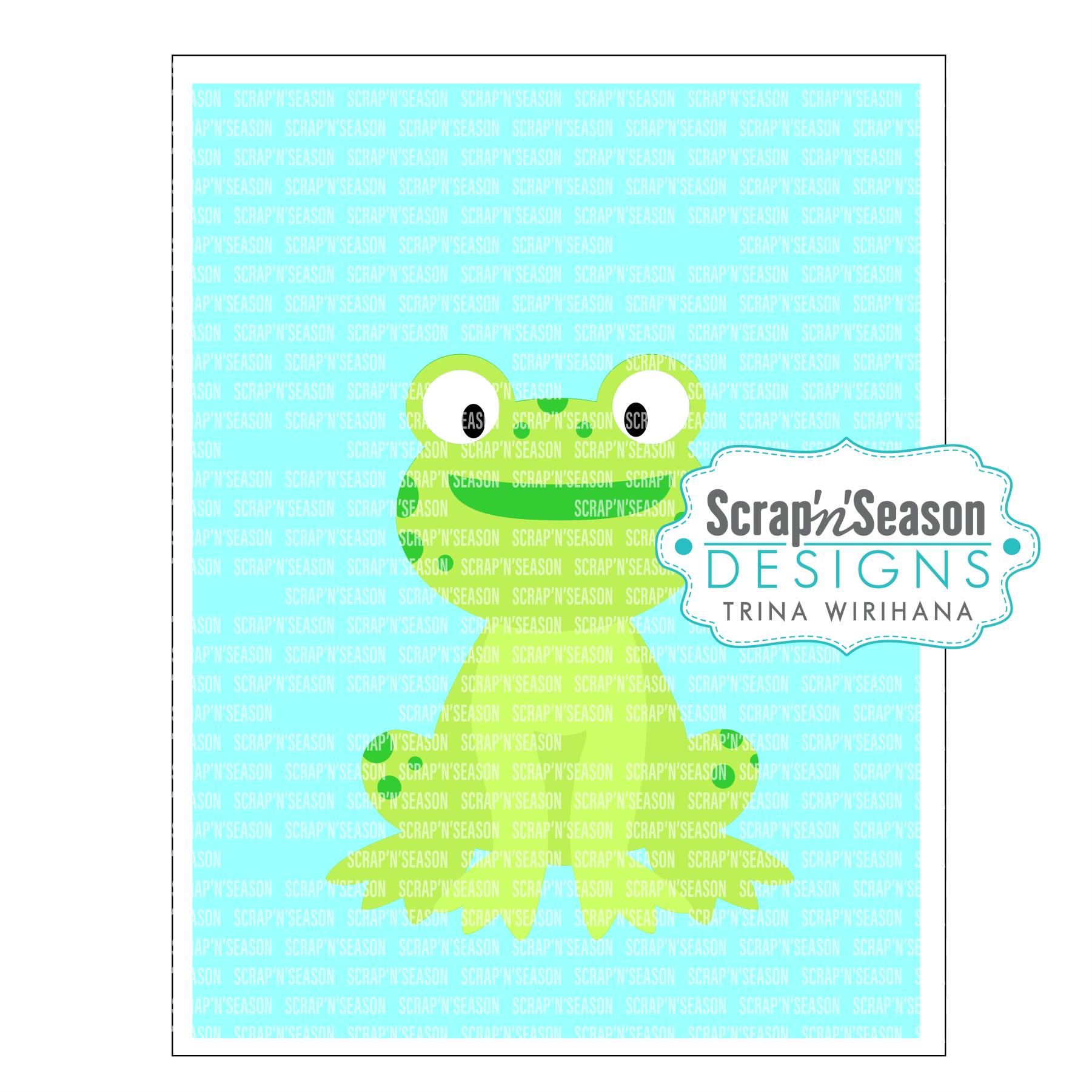 DL - 093. Swing Card - Frog
