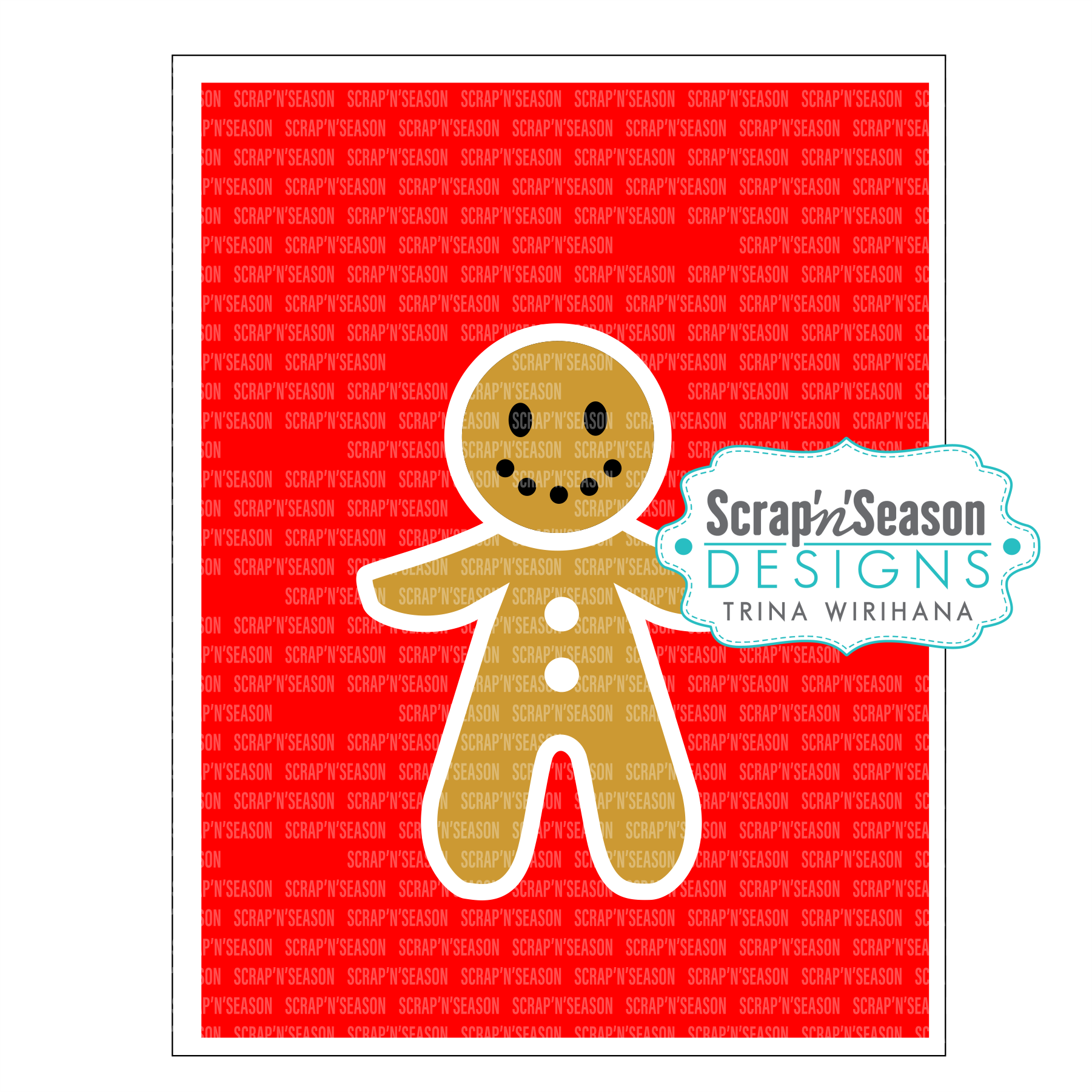 DL - 094. Swing Card - Gingerbread