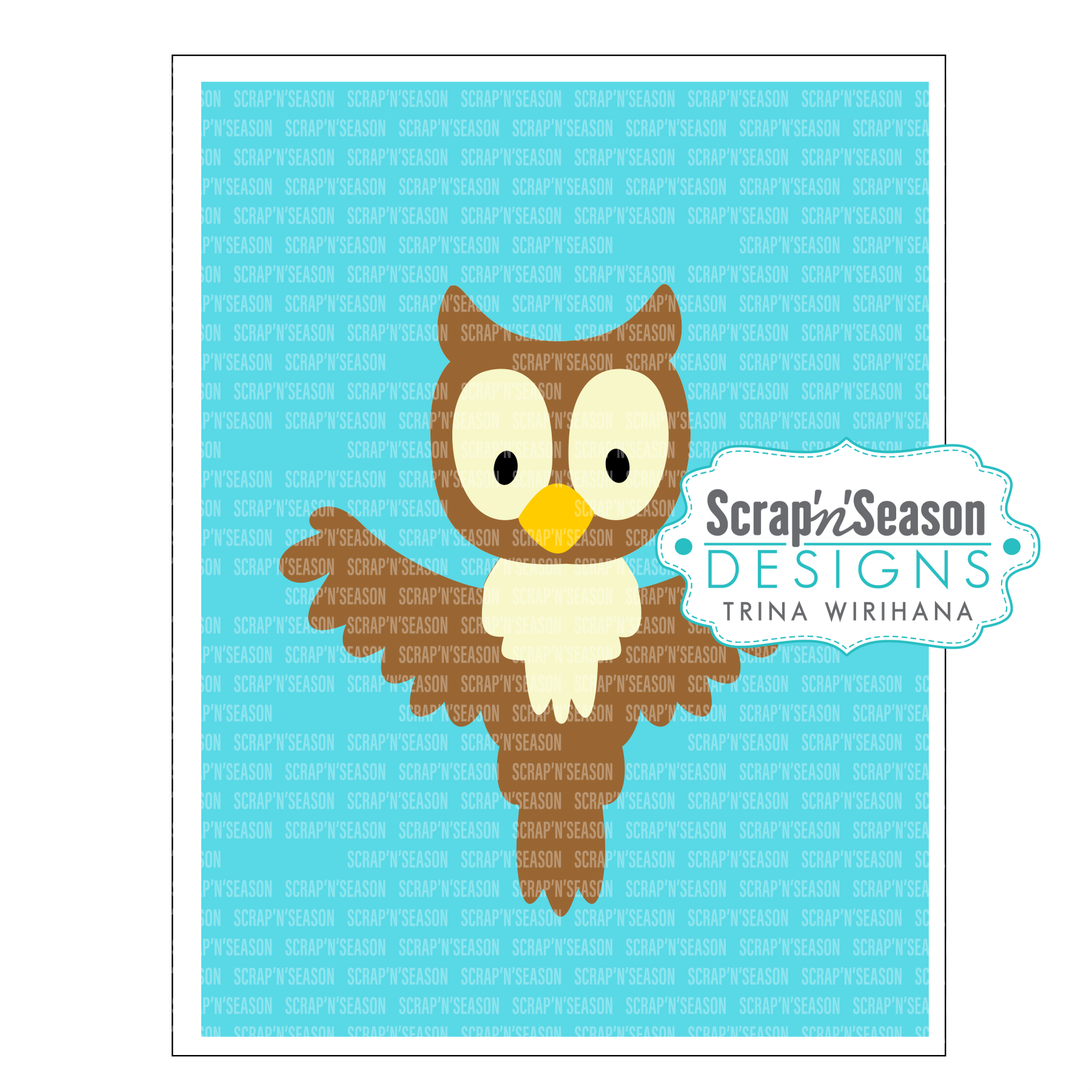 DL - 097. Swing Card - Owl