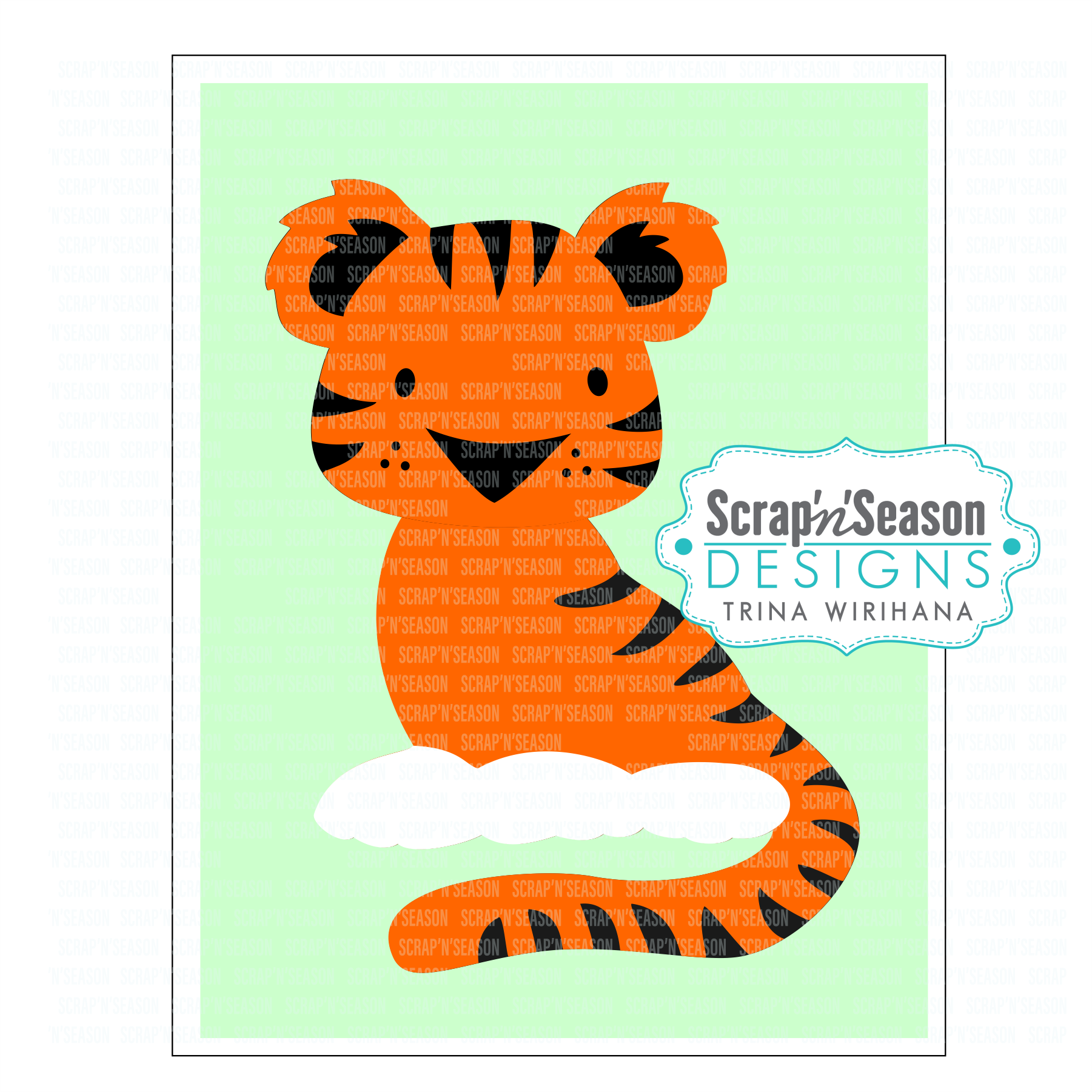 DL - 101. Swing Card - Tiger