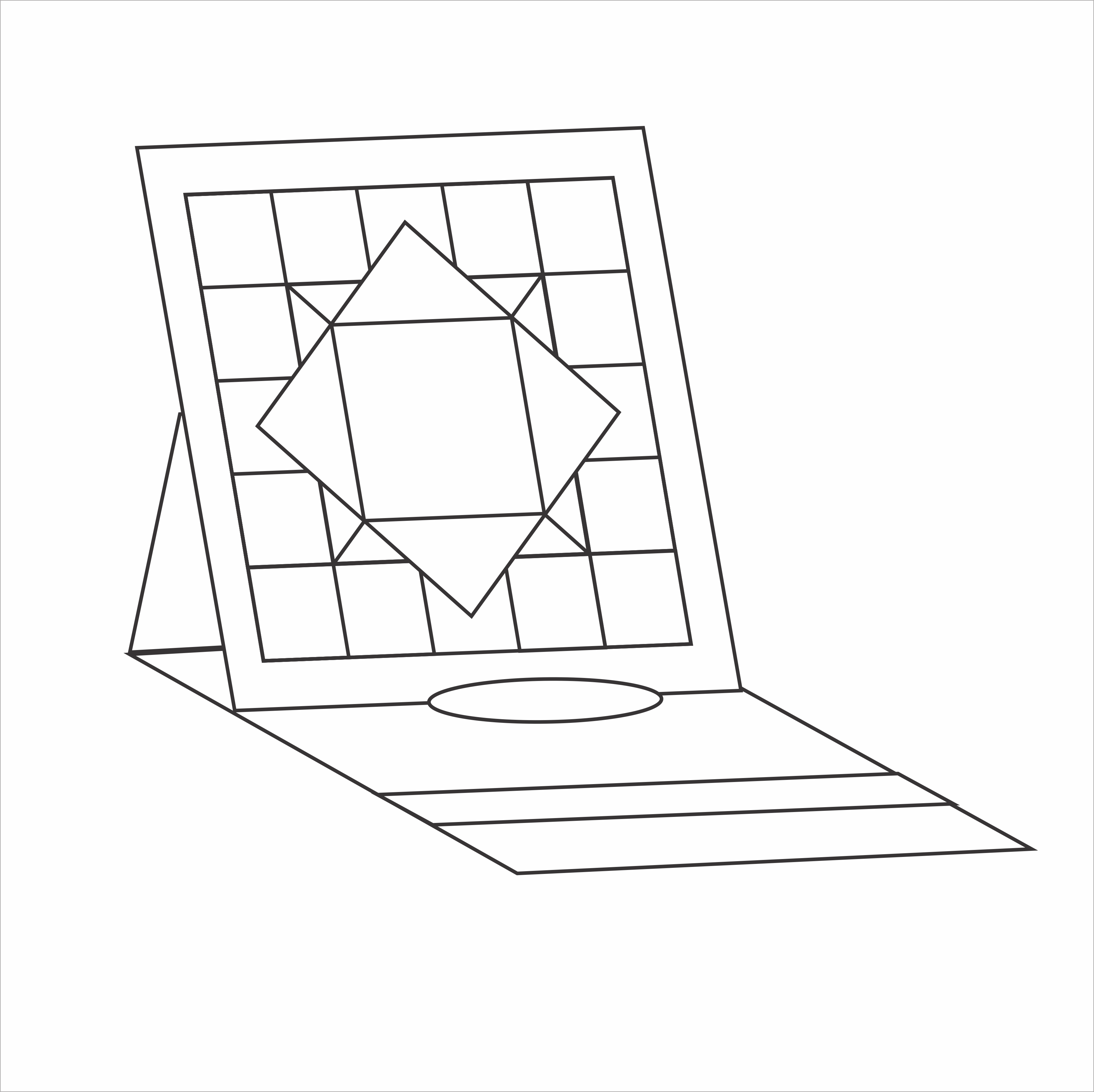 DL - Fancy Fold 13 - Folded Star Easel Card