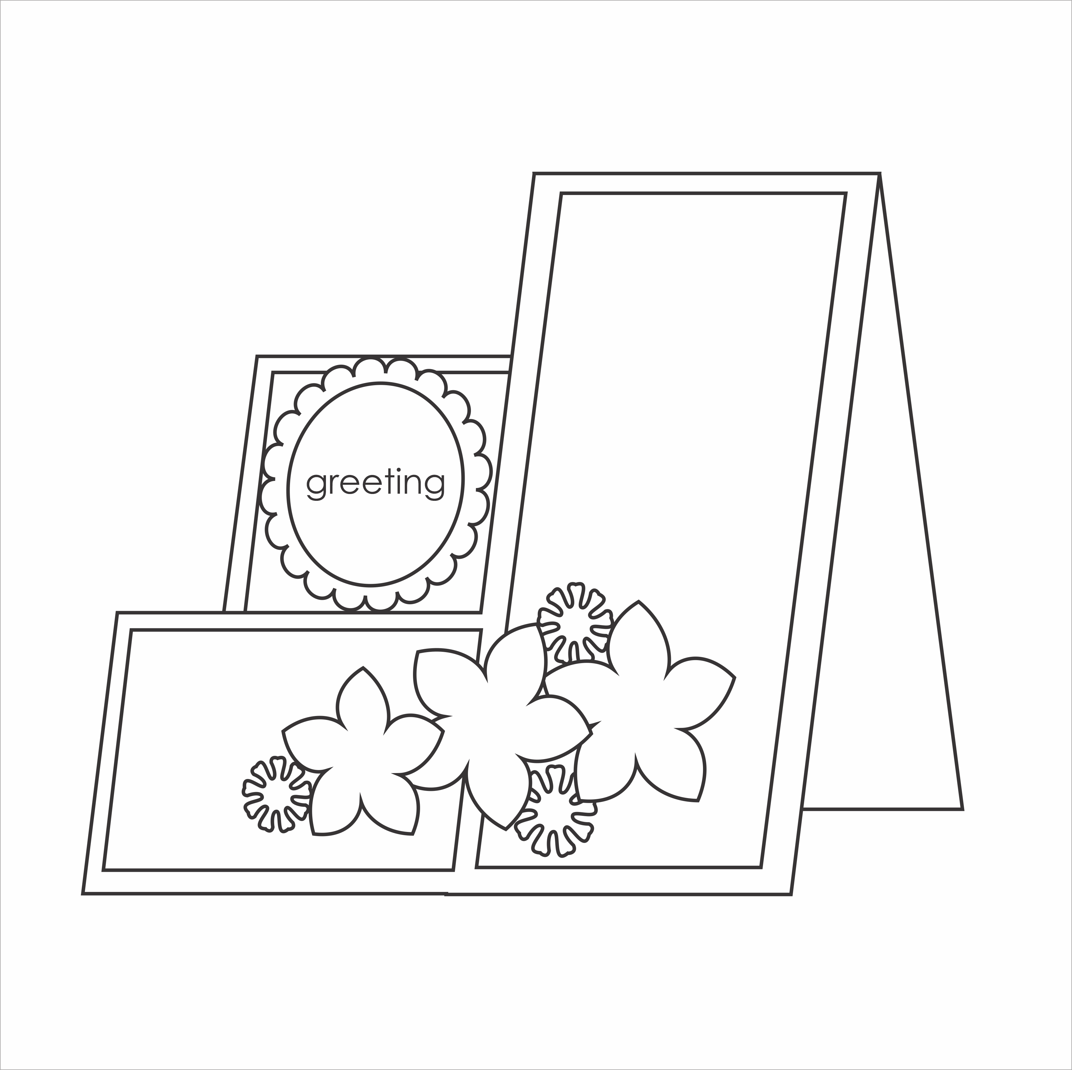 DL - Fancy Fold 18 - Double Side Step Card