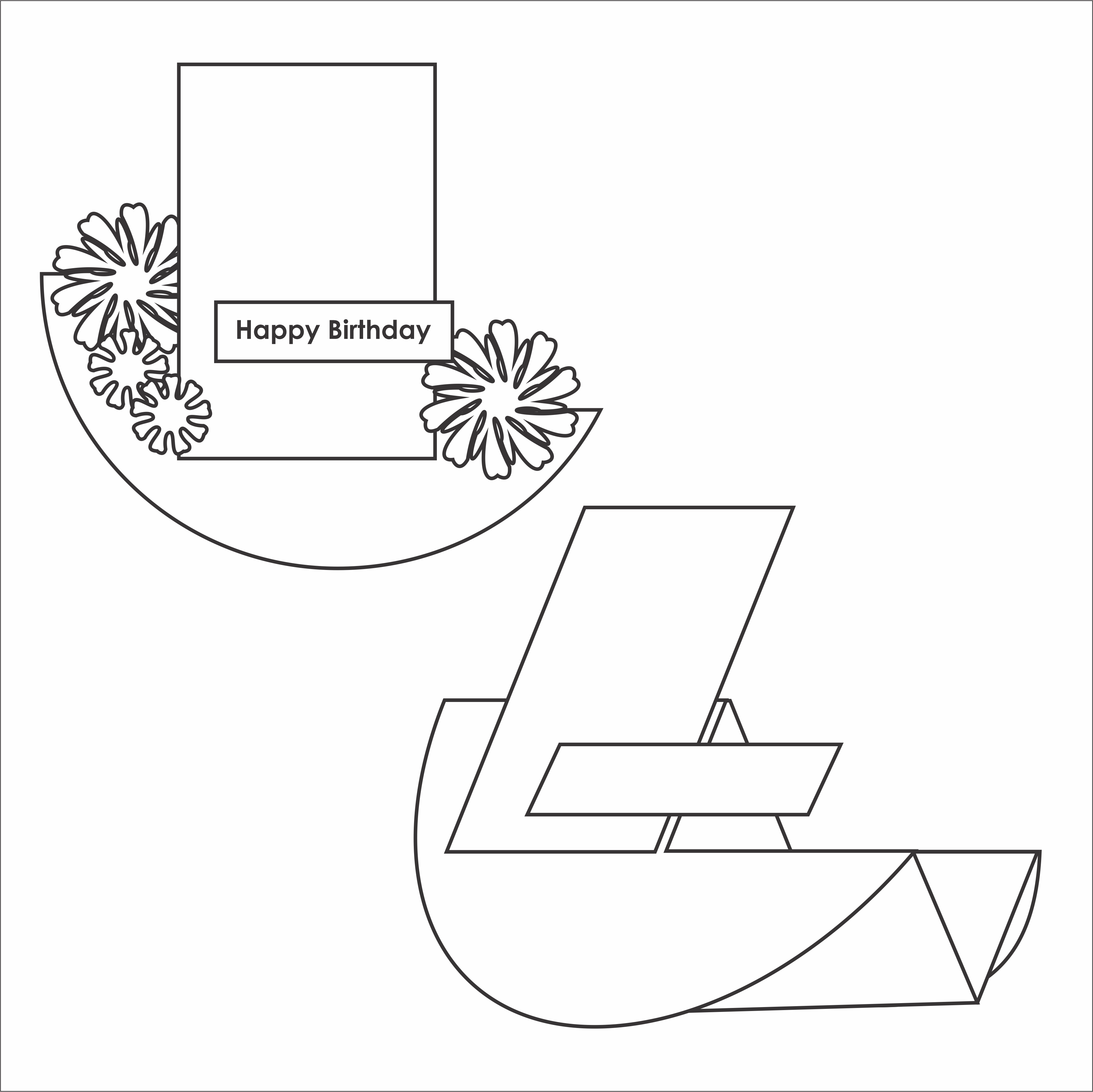 DL - Fancy Fold 29 - Circle Side Step Card