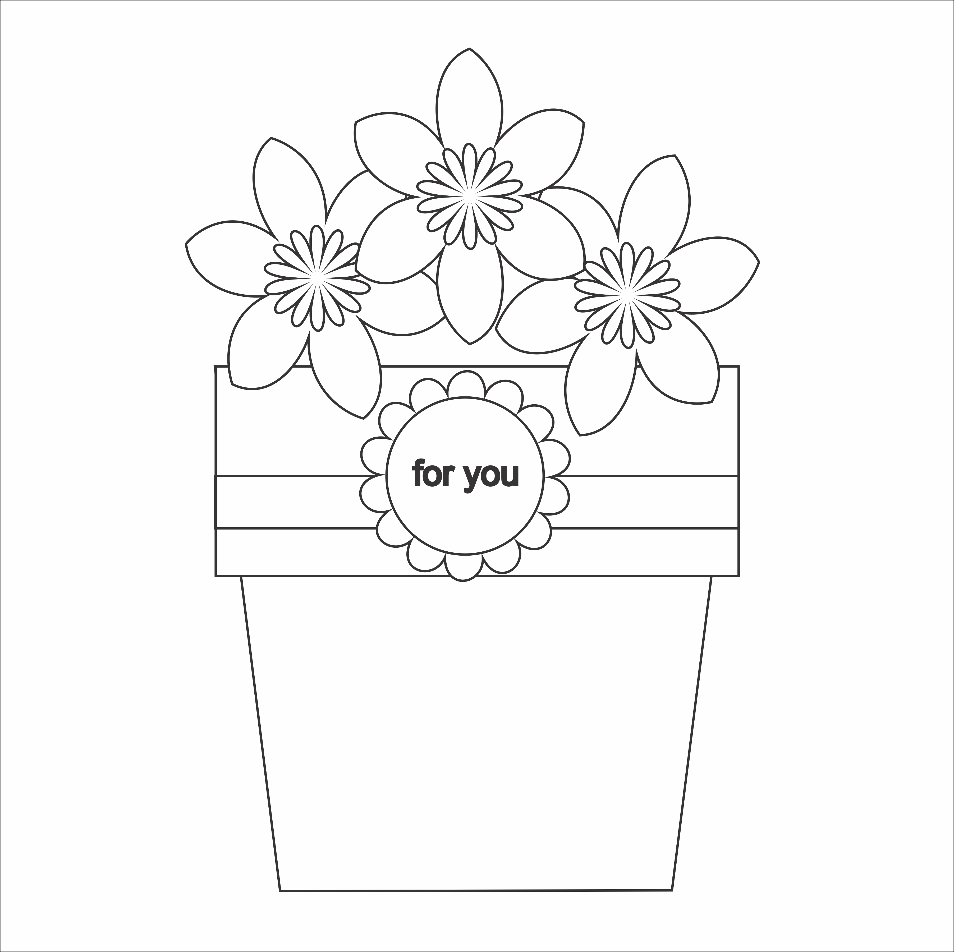DL - Fancy Fold 32 - Flower Pot Card