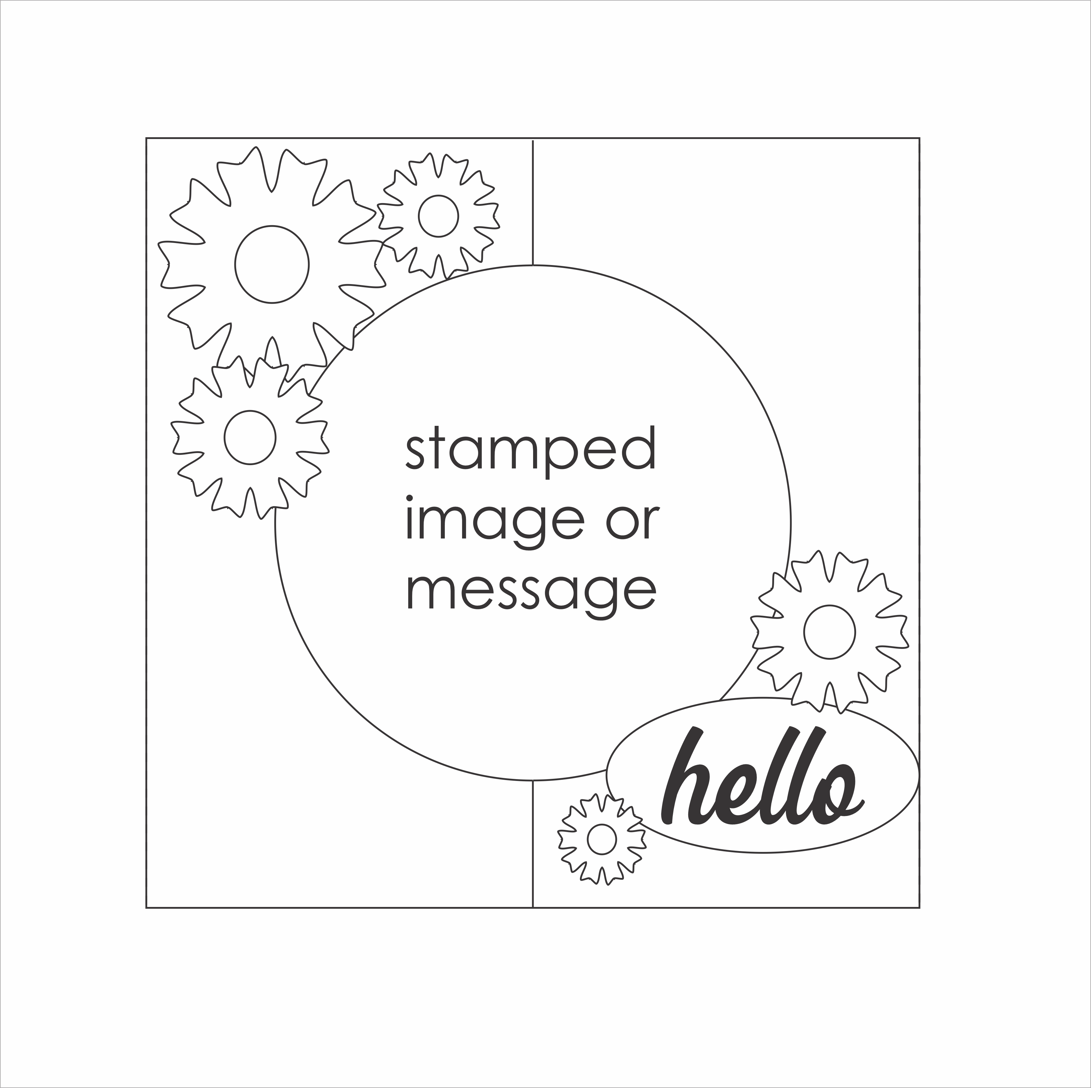 DL - Fancy Fold 6 - Gate Fold Window Card
