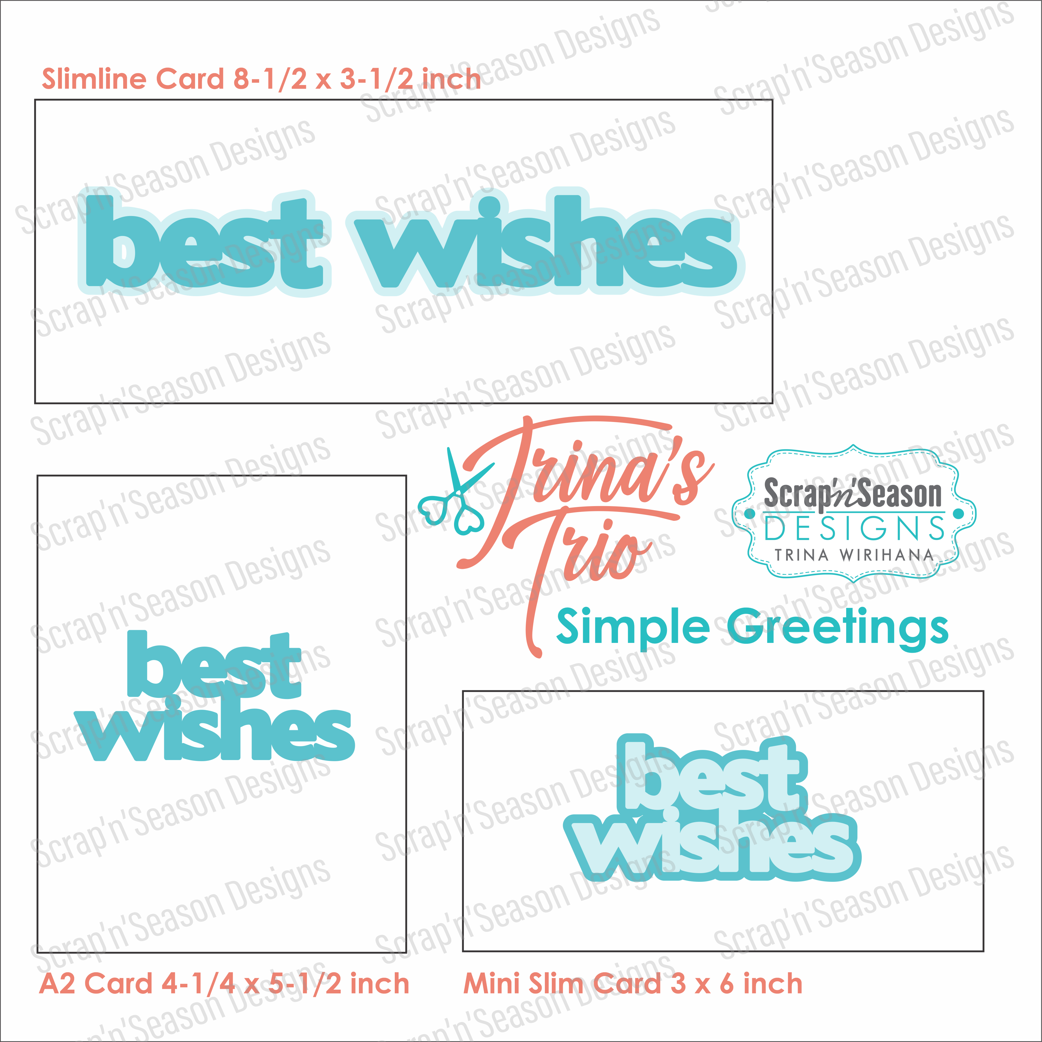 Trina's Trio - Simple Greetings D