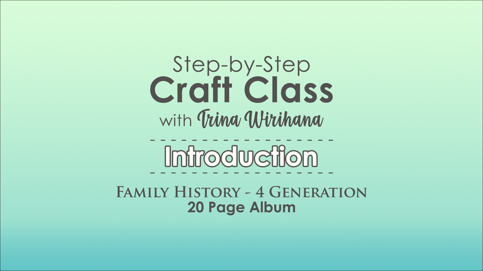 Part 1 - Introduction to Album Project