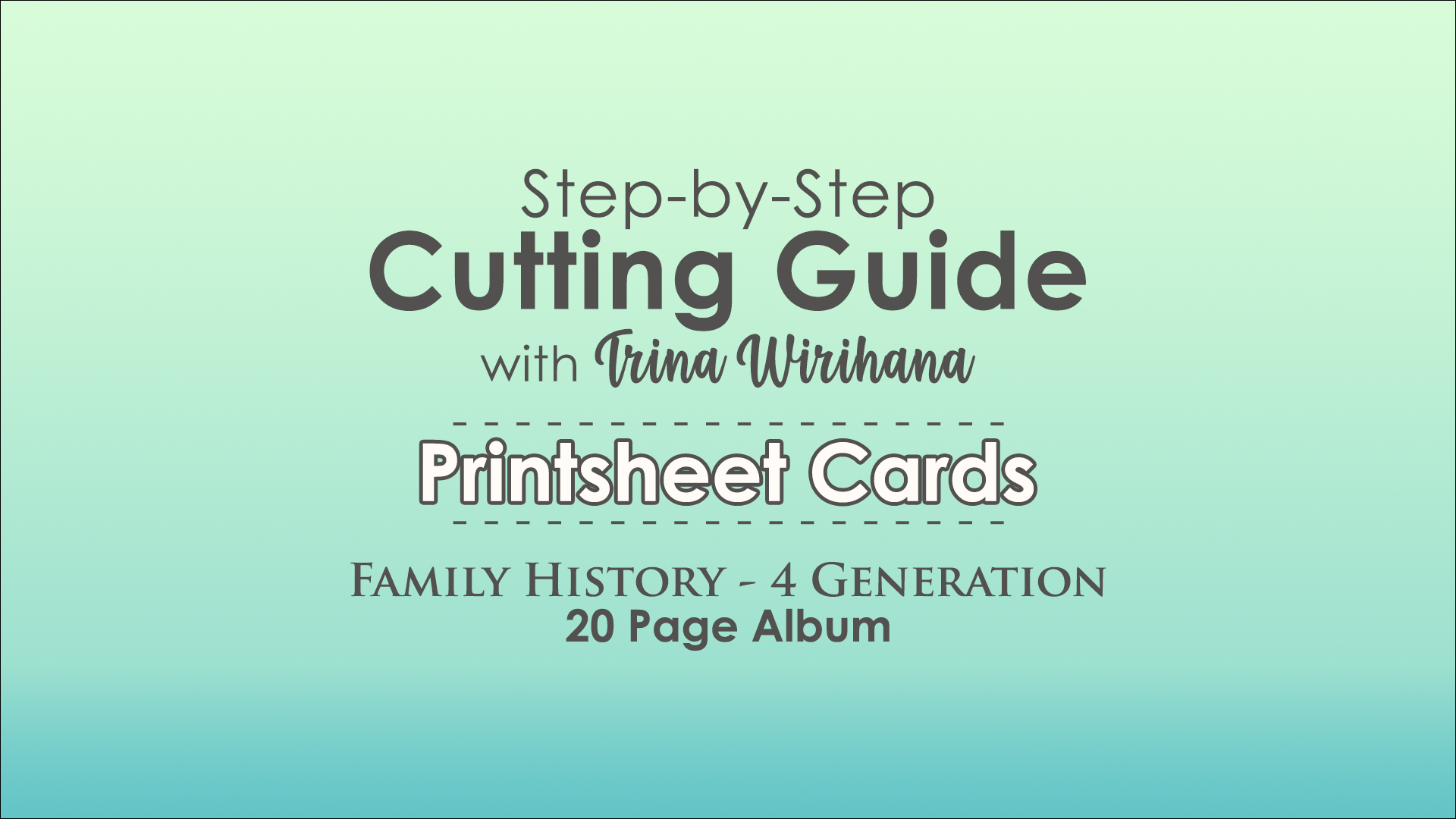 Part 4 - Cutting Guide - Printsheet Cards