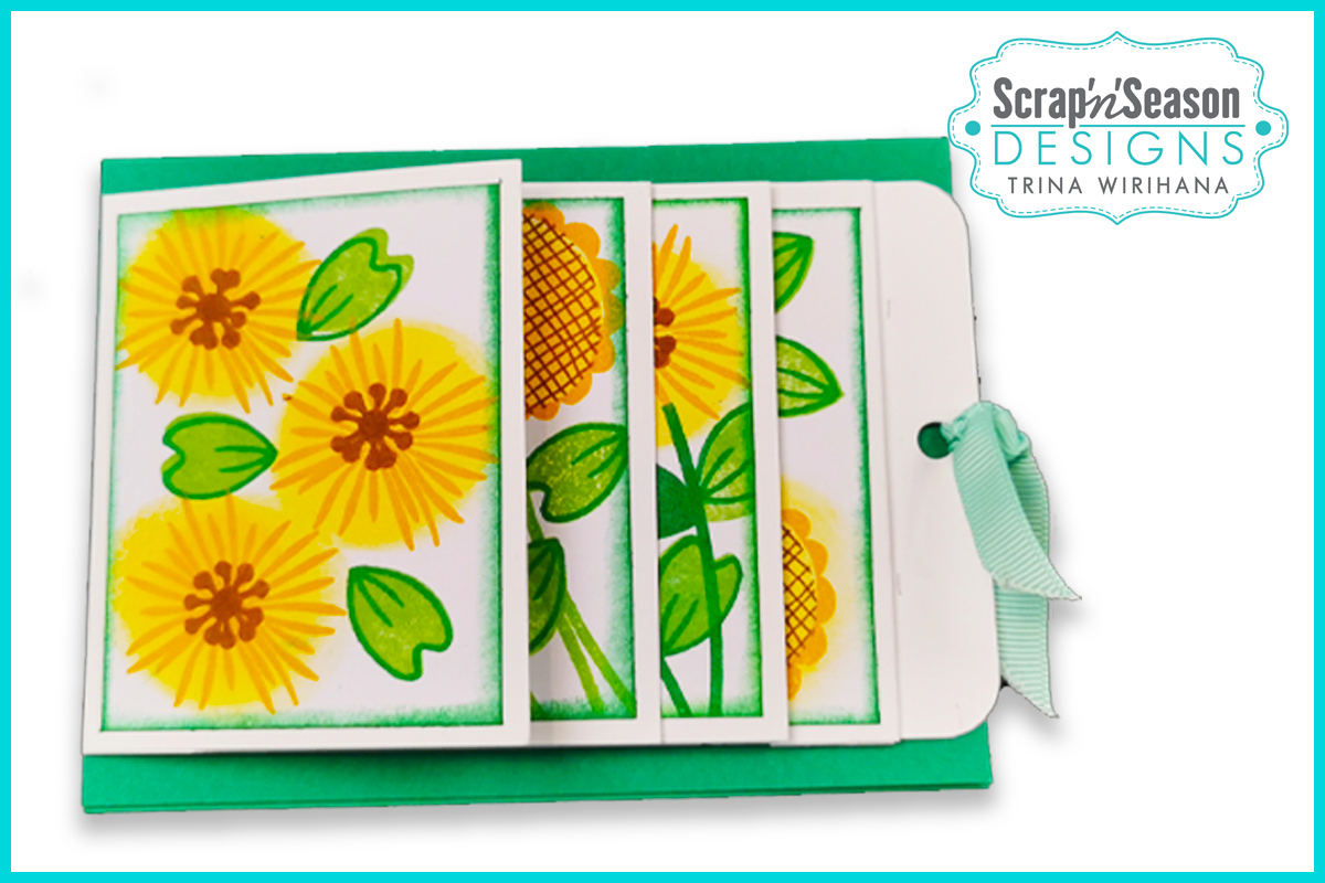 DL - Fancy Fold 118 - Waterfall A2 Card