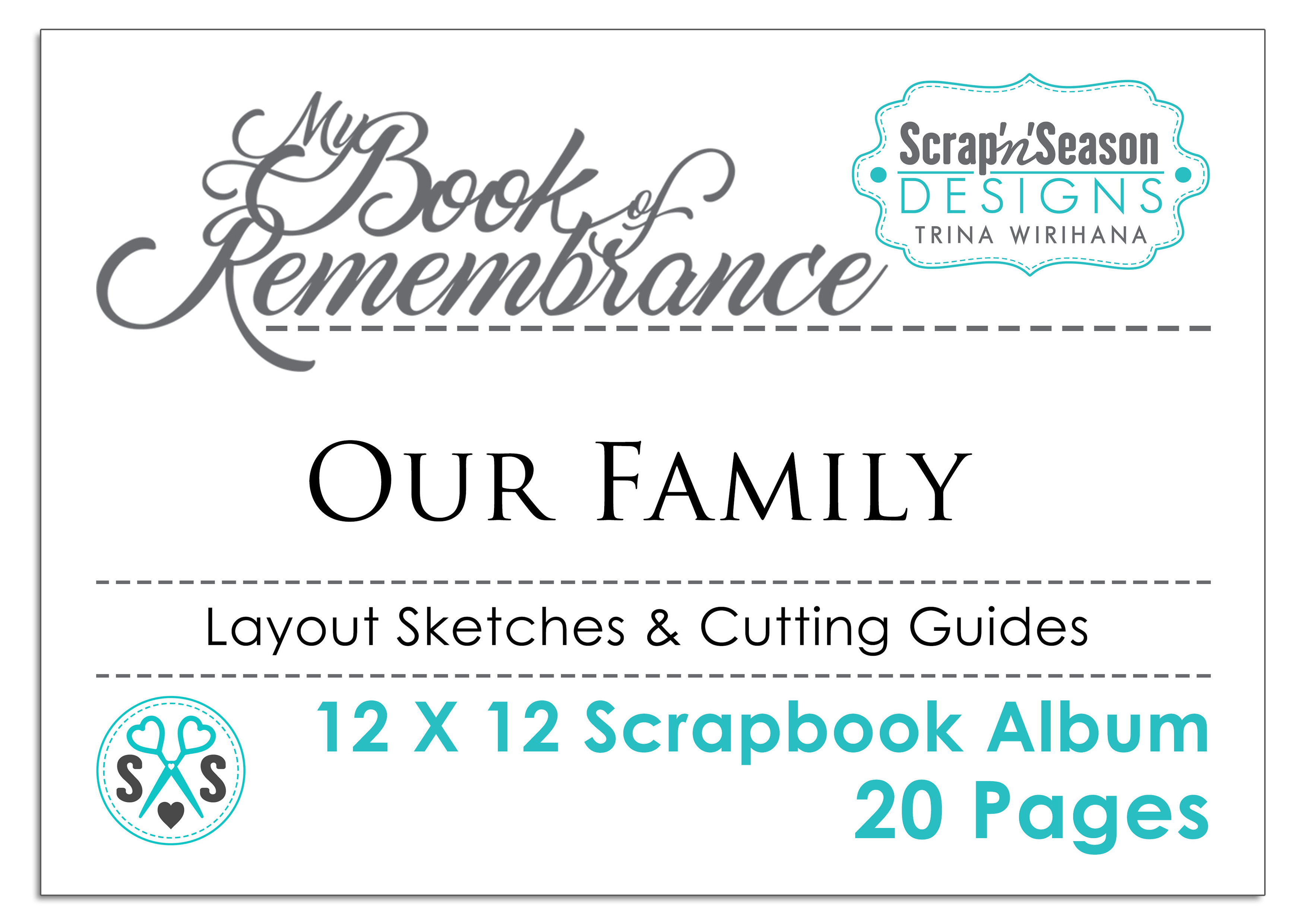 Instruction Guide - 'Our Family' - 20 Page Album
