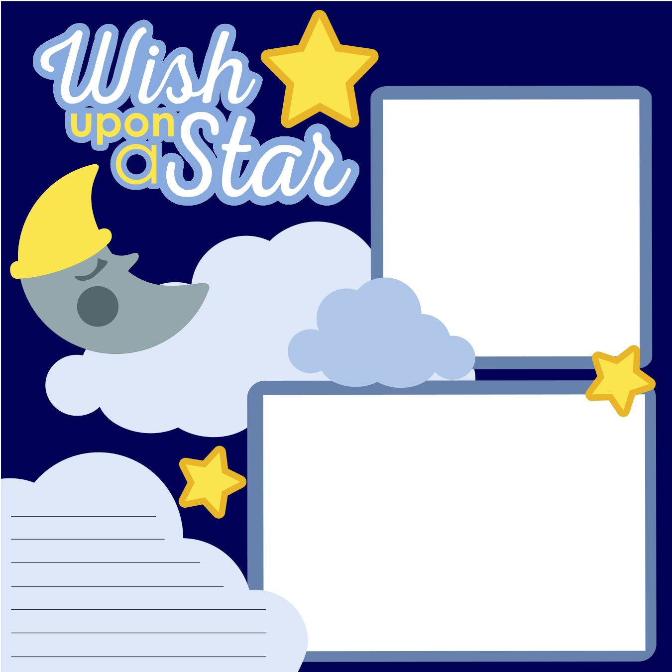 Digital Download - SVG - Wish Upon a Star