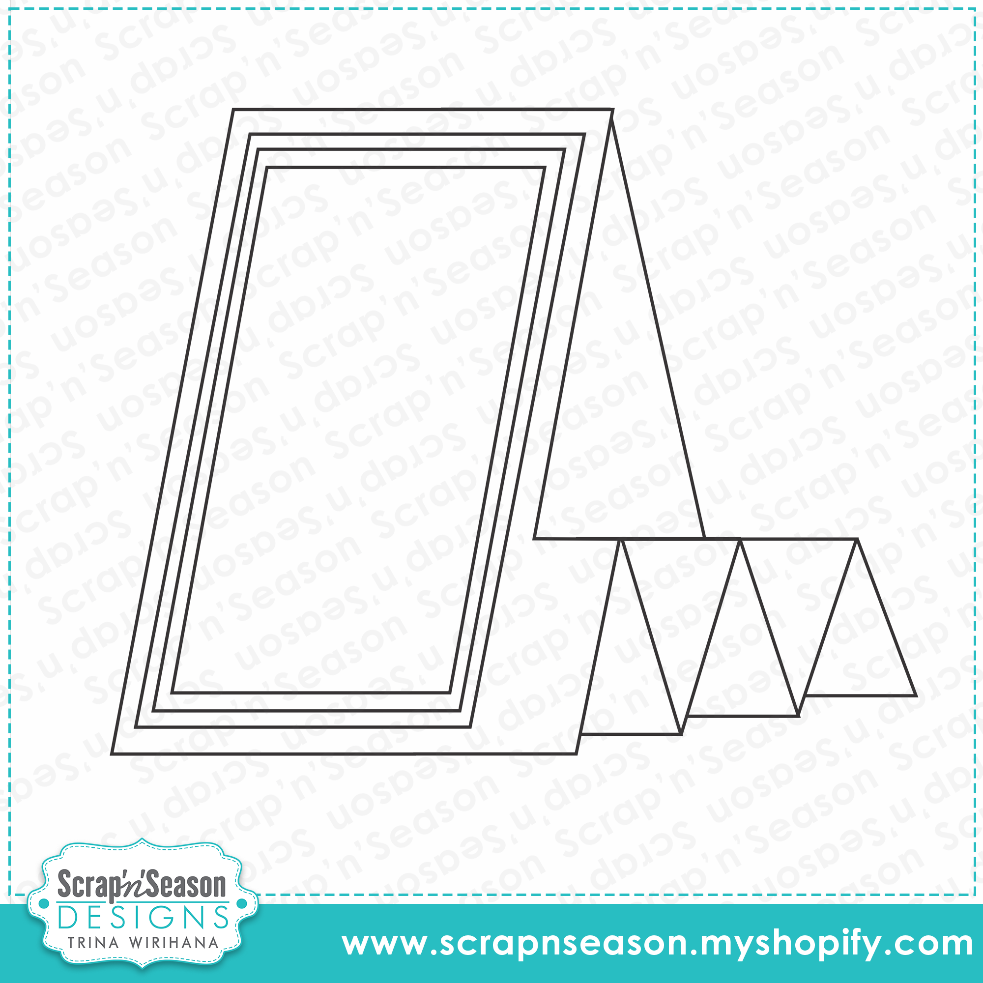 Fancy Fold 1 - Triple Side Step Card Instructions