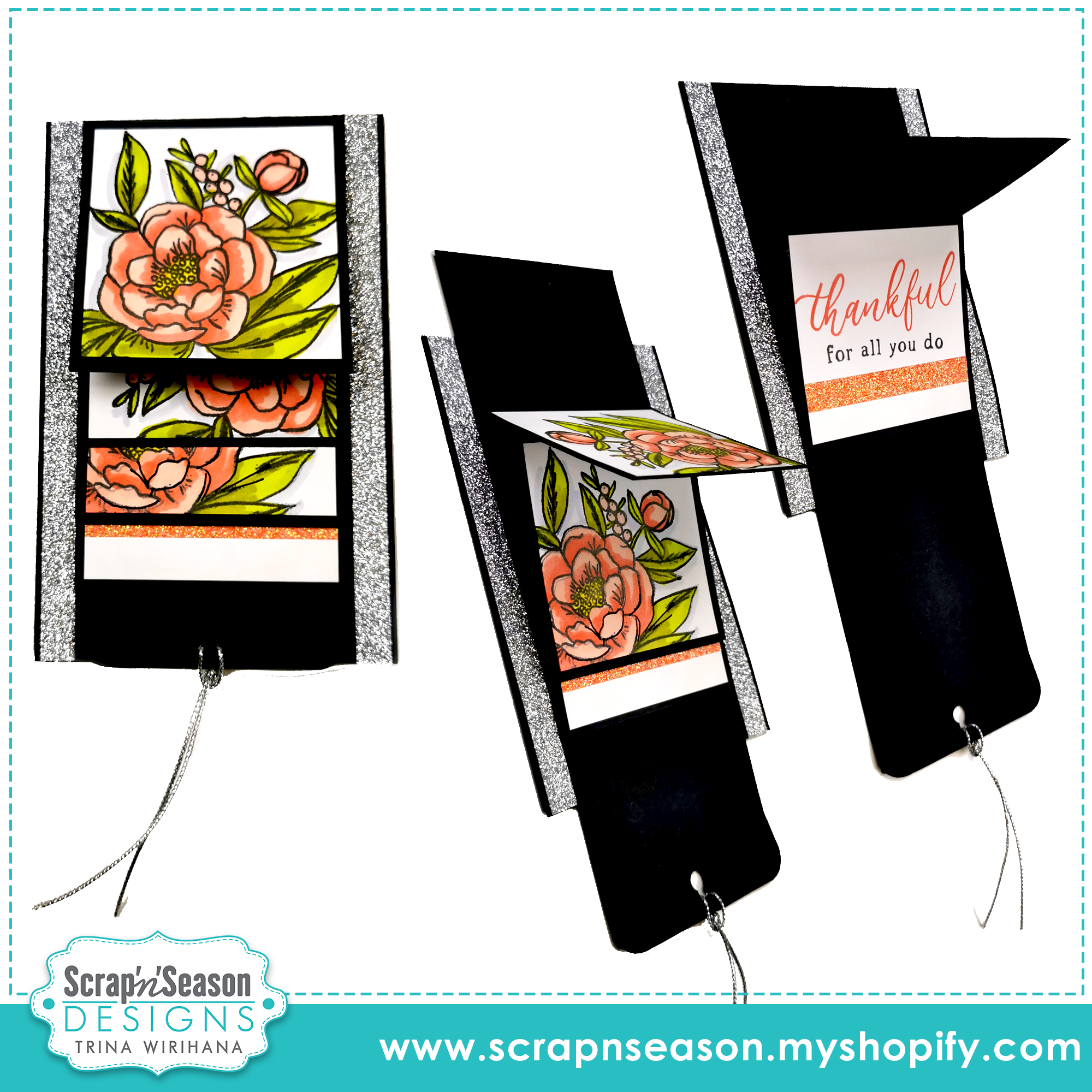 Fancy Fold 117 - Waterfall 4 x 6 Card - Instructions